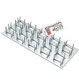 Plaque à griffes 125x48x1,3 mm en acier galvanisé, connecteur bois solide, plaque métal...