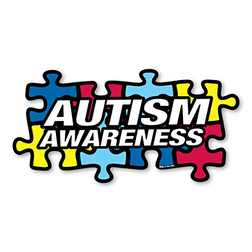 Imán decorativo pieza de rompecabezas concienciación autismo