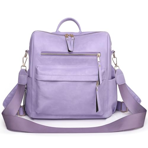 Image of Women's Fashion Backpack Purse for Women Leather Multipurpose Design Ladies Shoulder Bag Travel bag Satchel Handbags