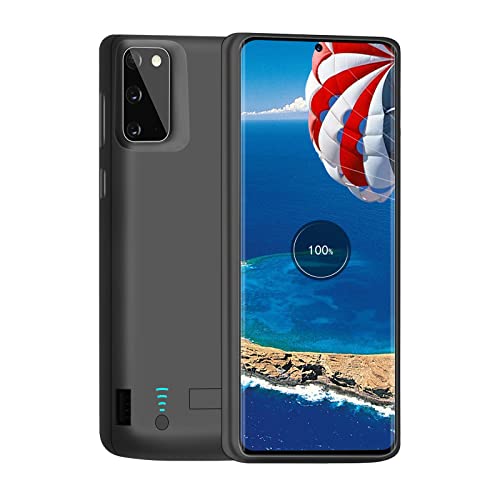 Loytal Battery Case for Samsung Galaxy S20 5G, 5000mAh Rechargeable Extended Battery Charging Charger Case, Add 105% Extra Juice, Not Compatible with Galaxy S20 FE (6.2 inch) Black