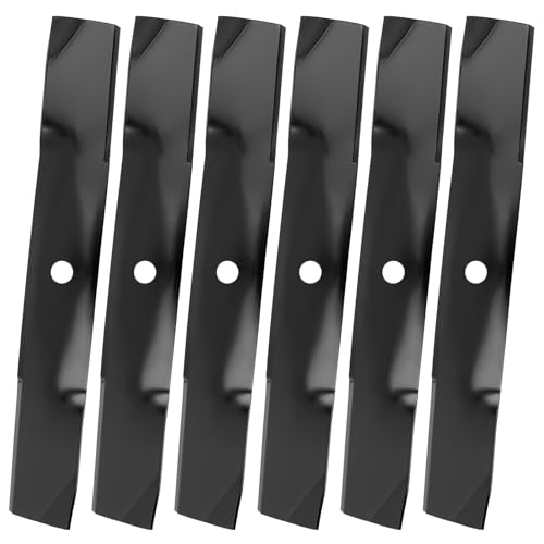 luxlead UC22010 Mower Blade for 54 Deck Compatible with J OHN Deere 1023E 1025R 1026R 2025R Z540M GX325 GX335 LX280 X320 X340 Z425 Z435 Z445 Z525E Replaces M152726 M143520 6 Pack