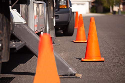 9 Inch Plastic Training Traffic Cones, Sport Cones, Agility Field Marker Cones for Soccer Basketball Football Drills Training, Outdoor Activity or Events - Set of 24, 4 Colors