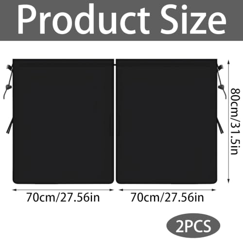 Image of Car Window Curtains, Car Window Sun Shade Protector, Sun Shades for Windows, Automatic Blind Curtains for, Two-Piece Set for SUV and Van, Block Sunlight and Create Privacy During Travel