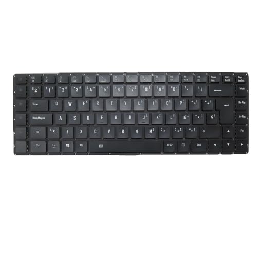 RTDPART Laptop No Backlit Paper Keyboard For Gigabyte Aero 14 Spanish SP Black New