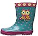 Stephen Joseph Rain Boots,Teal Owl,11