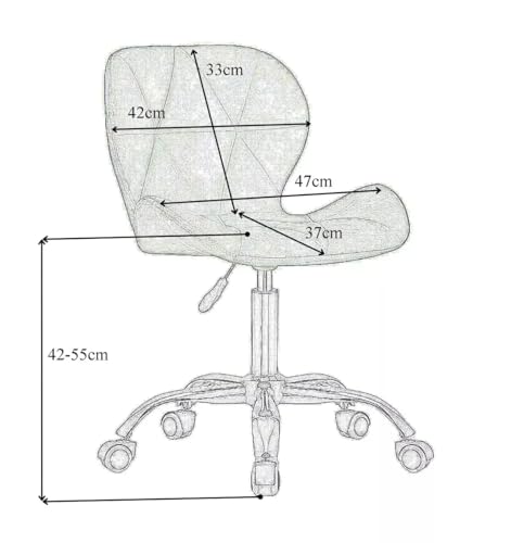Image of Amazon Brand - Umi Height-Adjustable Velvet Office Study Computer Desk Chair for Salon, Spa, Bar in Tan Color
