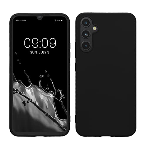 kwmobile Handyhülle für Samsung Galaxy A34 5G Hülle - TPU Case - Kabelloses Laden - Schutzhülle Cover in Schwarz