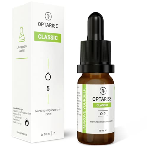 OPTARISE® Classic Öl 5 | EU zertifizierter & ökologischer Anbau | laborgeprüfte Qualität | vegan | tierversuchsfrei | angenehmer Geschmack | 10ml Inhalt - 250 Tropfen Cover