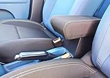 Descrizione: bracciolo regolabile con ampio portaoggetti compatibile con Fiat GRANDE PANDA versione BENZINA in tessuto nero con cuciture gialle (non adatto alla versione Hybrid o Elettrica)