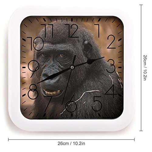 Horloge singe marrant originale pour décoration de salon moderne