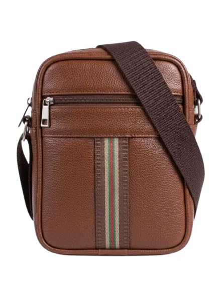Genuine Leather Sling Bag for Men | Premium Small Messenger Crossbody Bag | Compact Vertical Side Bag with Adjustable Shoulder Strap | Travel, Office & Daily Use-picture-50