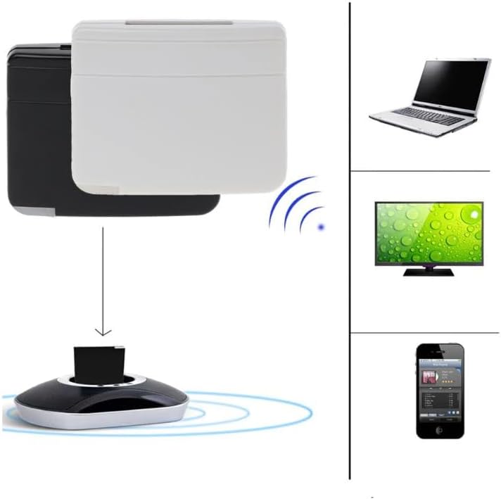 30 Pin Bluetooth Receiver Adapter for iPod iPhone iPad Speaker Dock Bluetooth A2DP Music Audio Receiver 30 Pin Compatible Bose iPod SoundDock (Balck) - Image 4