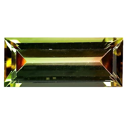 Tourmaline bicolore naturelle octogone, le cadeau précieux pour création sur mesure