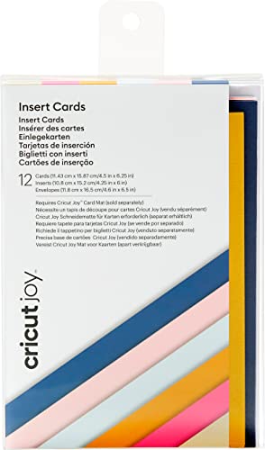 Cricut Joy Insert Cards | Sensei | 11,4 cm x 15,9 cm (4,5 'x 6,25') | 12-Pack | Zur Verwendung mit Cricut Freude