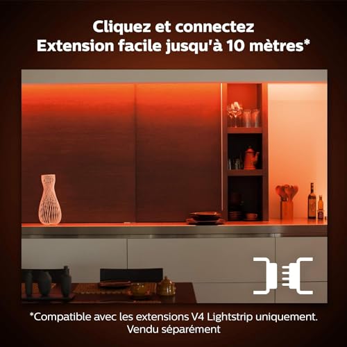 Suspension Philips Hue Ensis et LightStrip 1m Connectés