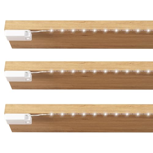 Image of Lights Strip Led Strip Lighting Battery Powered 3-Pack, Wireless LED Light Strip Suitable for Lighting Under Cabinet Closet Shelves Shoe Cabinet Bookshelf Home Kitchen Outdoor Indoor
