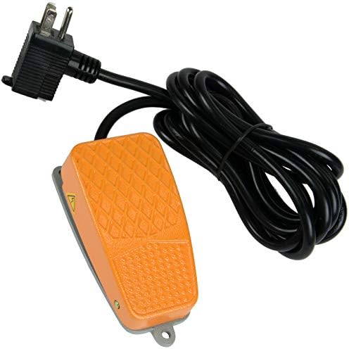 TEMCo Foot Switch Aluminum 10A SPDT NO Electric Power Pedal Momentary 10ft Plug CN0356