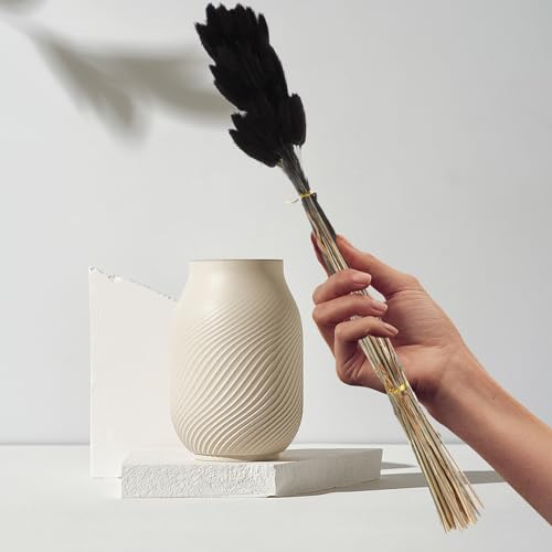 60 piezas de colas de conejo secas para decoración miniatura 5
