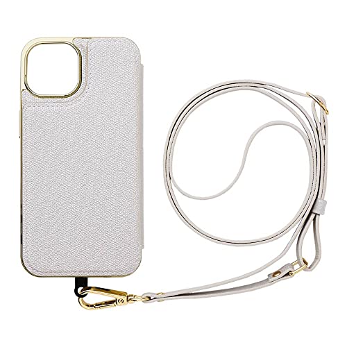 UNiCASE iPhone14/13 ケース MAELYS LOUNA Cross Body Case Duo (Silver) スマホショルダー カード収納