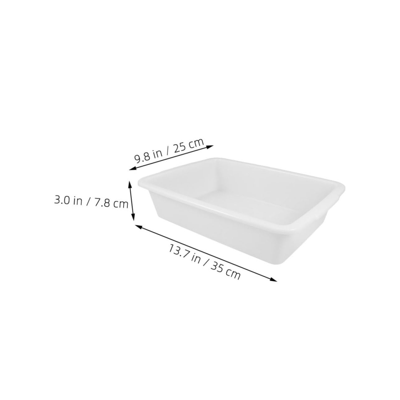 NAMOARLY 2pcs Rectangular Plastic Lab Tray Storage Container for Chemical Experiments and Teaching Supplies for Classroom and Laboratory Use Sturdy and Reusable Design