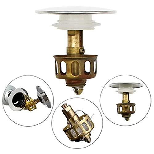 Filtro de drenaje para lavabo de baño universal tapón desagüe click clack 3