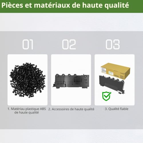 C540X75G Conteneur Toner Jetable Compatible Une Capacité 18000 Pages pour Les Imprimantes CS310dn CS317dn CS410dn CS410dtn CS417dn CS510de CS510dte CS517de CX410de CX410dte CX417de Neuf - vue 4