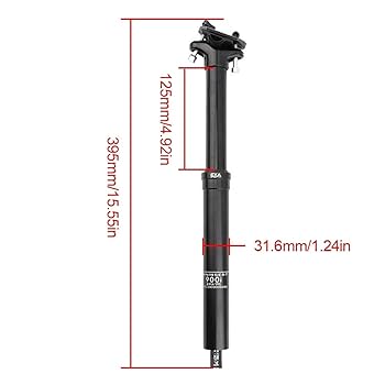 ティアラ　LT-316 Sztyca podsiodłowa 31,6 x 395 mm, hydrauliczna rura