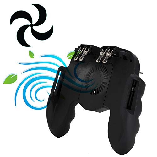 Mobiele Gamecontroller Mobiele Controller Met Koelventilator Draadloze Gamepad Mobiele Gaming Trigger voor PUBG/Fortnite/Survival Rules Gaming Grip Voor IOS/Android Telefoon