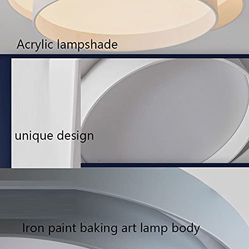 Plafonnier LED noir 50cm à intensité variable pour bureau moderne - 7