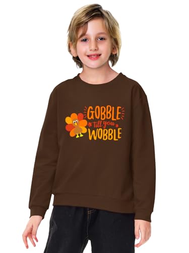 Image of Remimi Kids Halloween Sweatshirt Long Sleeve Thanksgiving Tops 3-14 Years