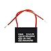 CBB61 2.7uF Fan Capacitor AC 450V/250V 50/60Hz 2 Wire