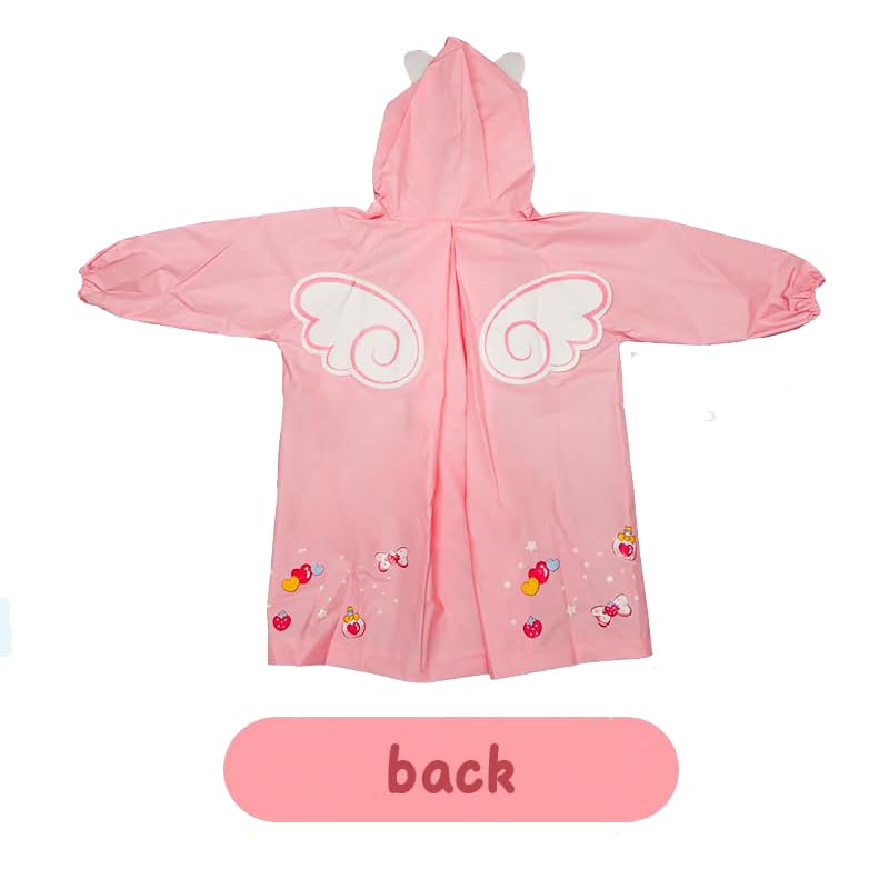 Image of Bold N Elegant 3D Kids Cartoon Soft Luxurious Waterproof Raincoat Rain Jacket Rain Suit with Backpack Space and a complimatory Storage Pouch for Kids Boys n Girls