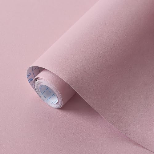 Comparison: Best Countertop Material For Bathroom 7 Heroad Peel and Stick Wallpaper Matte Pink Contact Paper for New Environmentally Friendly Materials Thickening Upgrade Wallpaper for Countertops Bathroom Kitchen Papel Tapiz para Pared 17.7" x 236"