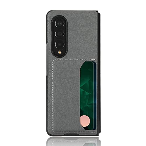 Porte-Cartes en Cuir pour Samsung Z Fold 3 et Fold 4 Coque Pratique pour le Quotidien