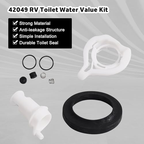 Image of 42049 Water Valve Style II Kit, Upgraded Toilet Water Valve Module Kit, Replacement for Thetford Compatible with Aqua Magic Style II Permanent Toilets
