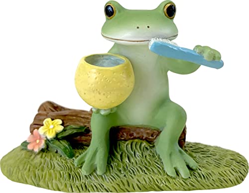 コポー 歯磨きするカエル