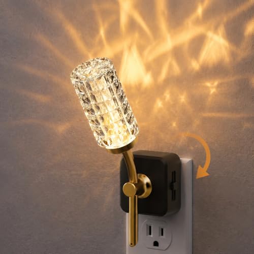 Image of JandCase Night Light, Night Lights Plug into Wall Acrylic Flower Nightlight