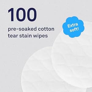 Petpost | Tear Stain Remover Wipes - Presoaked Cotton Pads - Best Natural Eye Crust Treatment for White Fur - Maltese Angels Approved - Chemical and Bleach Free 100 ct. Petpost | Tear Stain Remover Wipes – Presoaked Cotton Pads – Best Natural Eye Crust Treatment for White Fur – Maltese Angels Approved – Chemical and Bleach Free 100 ct.