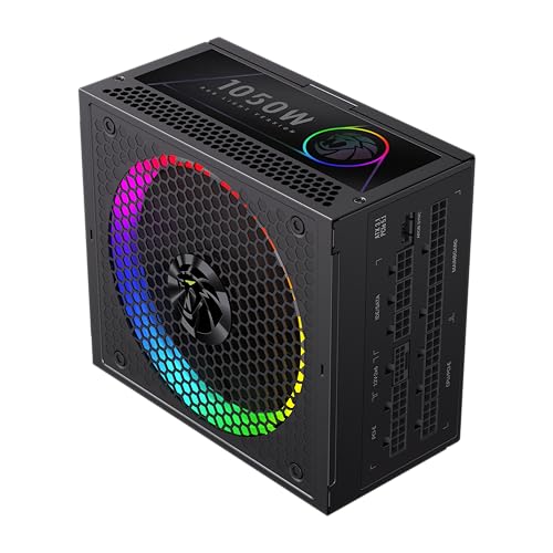 Image of GAMEMAX 1050W 80+ Gold Fully Modular Power Supply, ATX 3.1 Version with LLC + DC-DC Circuit, Full-Range 110-240V, ARGB 140mm Fan with Sync, 105C Mainstream Japanese Capacitors (RGB PRO 1050G)