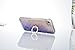 iPhone 7 Plus Case Quicksand Liquid - JAZ Finger Ring Stand Ultra Thin Soft Transparent Plastic Case Floating Luxury Bling Glitter Sparkle Diamond for iPhone 7 Plus/iphone 8 Plus (Diamond Purple)