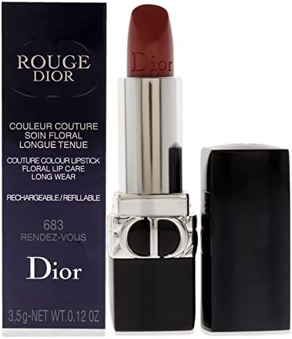 Christian Dior Rouge Dior Couture Lipstick Satin - 683 Rendez-Vous Lipstick (Refillable) Women 0.12 oz