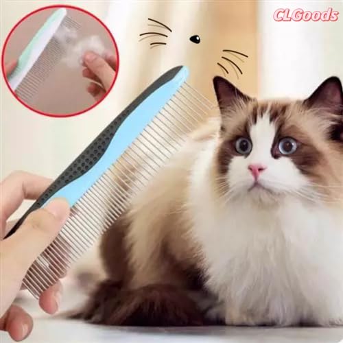Image of Pet Grooming Comb Set, Pet Dematting Comb,Dogs Comb, Cats Comb, Blue