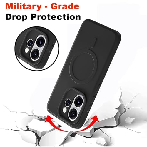 Image of Back Cover MagFit Ring Design (Non-Magnetic) | Shockproof Case | Anti-Slip Grip | Raised Camera Edges | Slim Protective Case for Oppo Reno15 Pro 5G / 15 Pro Mini 5G (Matte Black)