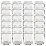 Matériau de qualité supérieure : bocaux de 405 ml avec couvercle à visser solide en verre de qualité supérieure et couvercle blanc avec joint robuste, idéal comme grand pot de confiture et de concombre pour les créations faites maison. Hauteur : 9,3 cm - Diamètre : 8,4 cm - Ouverture sur le couvercle : Ø 7,5 cm