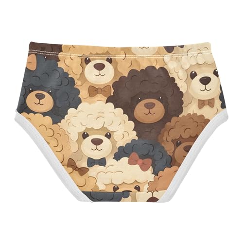 Puppy Cute Kawaii Poodle Dogs Girls Underwear Toddler 2t Cotton Panties Little Girl Fancy Kids Undies Briefs2