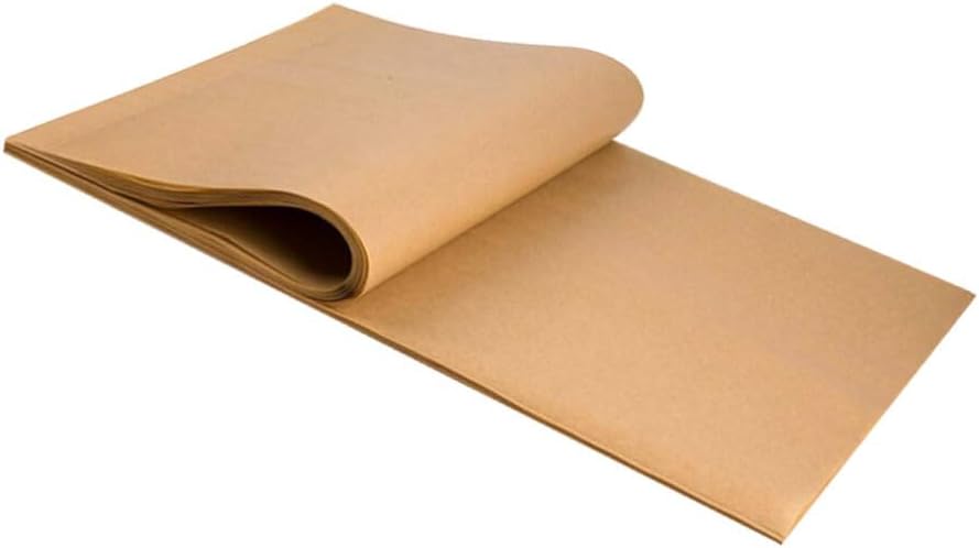 100sheets Non-stick Baking Paper Unbleached Parchment Sheets for Cooking Grilling Air Frying Pre-cut Greaseproof Paper for Easy Baking
