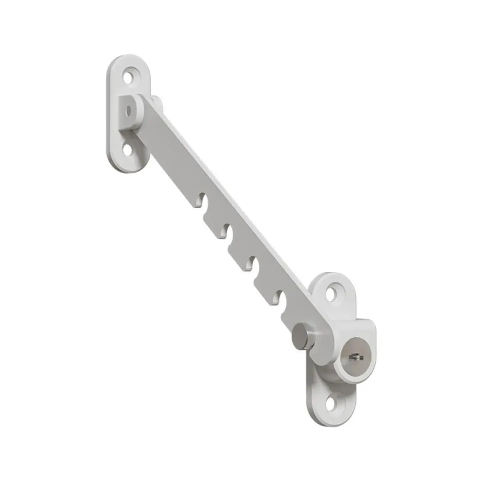 KFGISD, Bracket Window Opening Limit Size Wind Brace Multigear Inside Opening Window Stopper with Screws for Windows,Window Hinges(White)