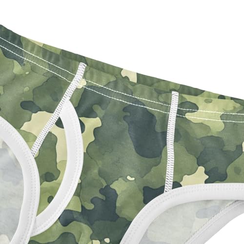 KLL Camouflage Pattern Trendy Style Toddler Boys' Comfort Underwear Breathable Children Panties4