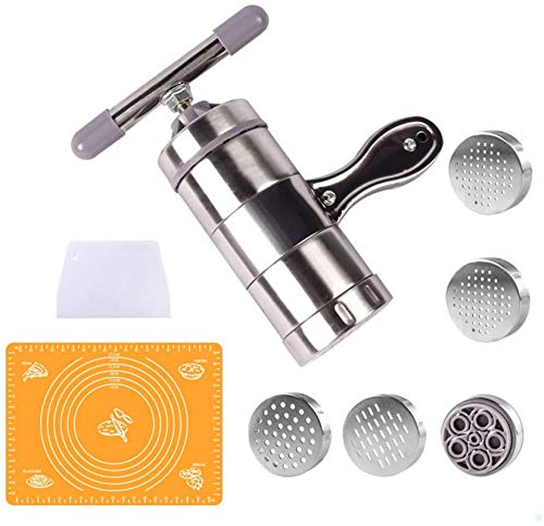 Muuzoning - Máquina profesional de acero inoxidable para hacer tallarines, espagueti, fideos de arroz, pasta, verduras, frutas, utensilio multifuncional de cocina