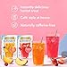 NEW Twinings Peach Mango Refreshers, Herbal Tea Instant Beverage with Real Peach Fruit Bits, 5 Count (Pack of 1), Café Style, No Artificial Sweeteners, Naturally Caffeine-Free Refreshment, 5 Packets